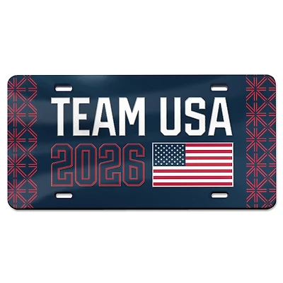 WinCraft Team USA 2026 Winter Olympics Acrylic License Plate
