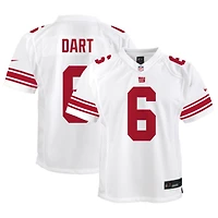 Youth Nike Jaxson Dart White New York Giants Game Jersey