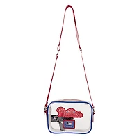 Loungefly Philadelphia Phillies Clear All Over Logo Crossbody Bag