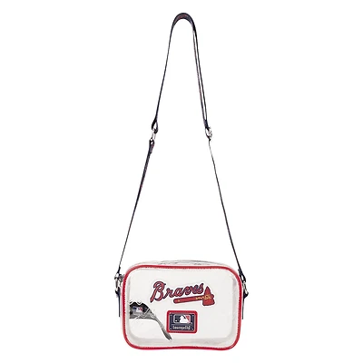 Loungefly Atlanta Braves Clear All Over Logo Crossbody Bag