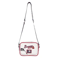 Loungefly Atlanta Braves Clear All Over Logo Crossbody Bag