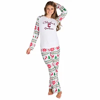 Women's Concepts Sport  White Cleveland Guardians Tidings Knit Long Sleeve Raglan Top & Pants Set