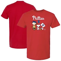 Youth  Red Philadelphia Phillies Peanuts Flag T-Shirt