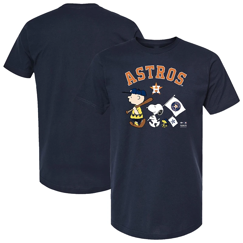 Toddler Navy Houston Astros Peanuts Flag T-Shirt