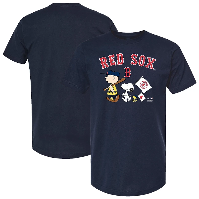 Toddler  Navy Boston Red Sox Peanuts Flag T-Shirt