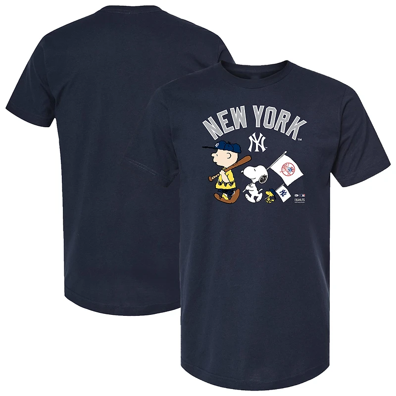 Toddler  Navy New York Yankees Peanuts Flag T-Shirt