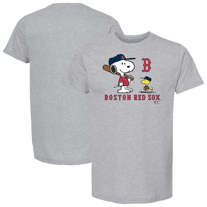 Toddler  Heather Gray Boston Red Sox Peanuts Snoopy T-Shirt