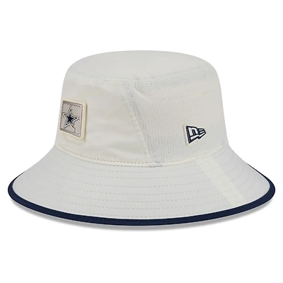 Men's New Era Cream Dallas Cowboys 2026 NFL Training Camp Sport Bucket Hat