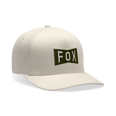 Men's Fox  Cream Typeface Flex Hat
