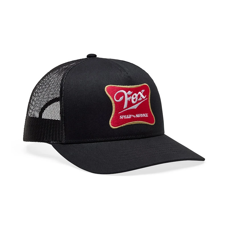 Men's Fox  Black Draft Mesh Trucker Adjustable Hat