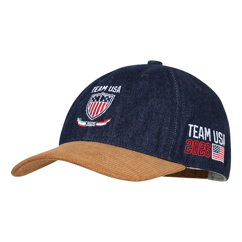 Men's Outerstuff  Navy Team USA Milano Cortina 2026 Winter Olympics Adjustable Hat