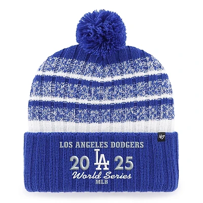 Men's '47  Royal Los Angeles Dodgers 2025 World Series Tavern Cuffed Knit Hat with Pom