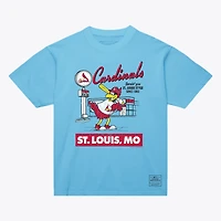 Men's Mitchell & Ness Light Blue St. Louis Cardinals Deli T-Shirt