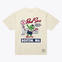 Men's Mitchell & Ness Cream Boston Red Sox Deli T-Shirt