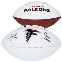 Drake London Atlanta Falcons Autographed Franklin White Panel Football with "Fast Break Drake" Inscription