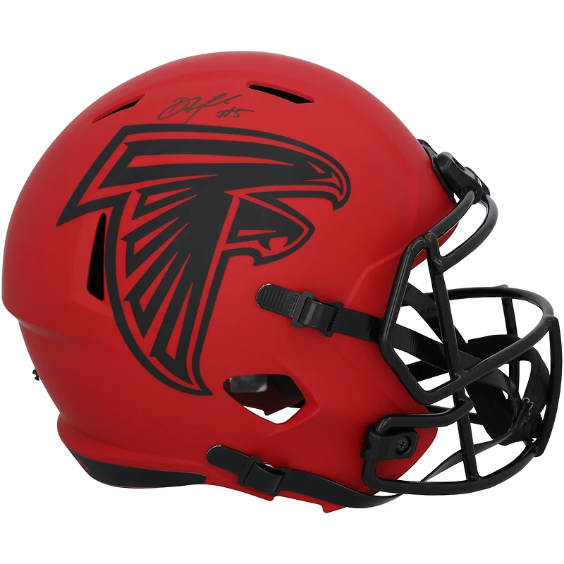 Drake London Atlanta Falcons Autographed Riddell Rave Speed Replica Helmet