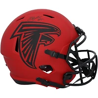 Drake London Atlanta Falcons Autographed Riddell Rave Speed Replica Helmet