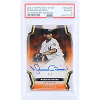 Mariano Rivera New York Yankees Autographed 2024 Topps Five Star Orange #FSA-MR #1/5 PSA Authenticated 8 Card