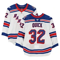 Jonathan Quick New York Rangers Game-Used #32 White Jersey vs. Buffalo Sabres on October 9, 2024
