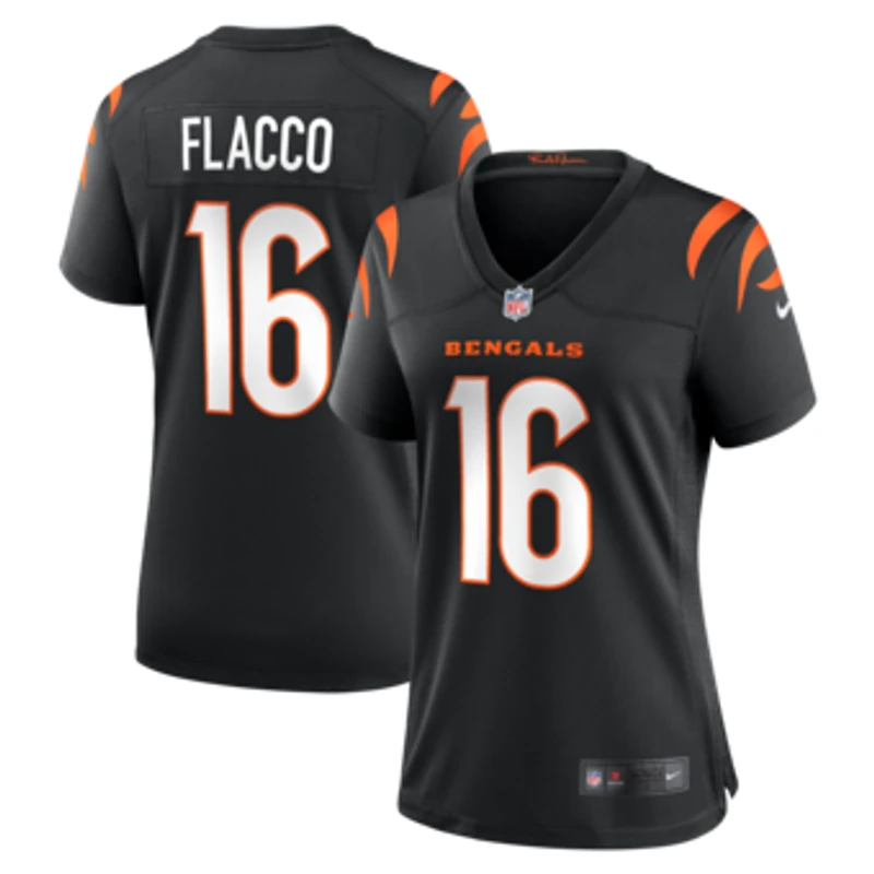 Women's Nike Joe Flacco  Black Cincinnati Bengals Team Game Jersey