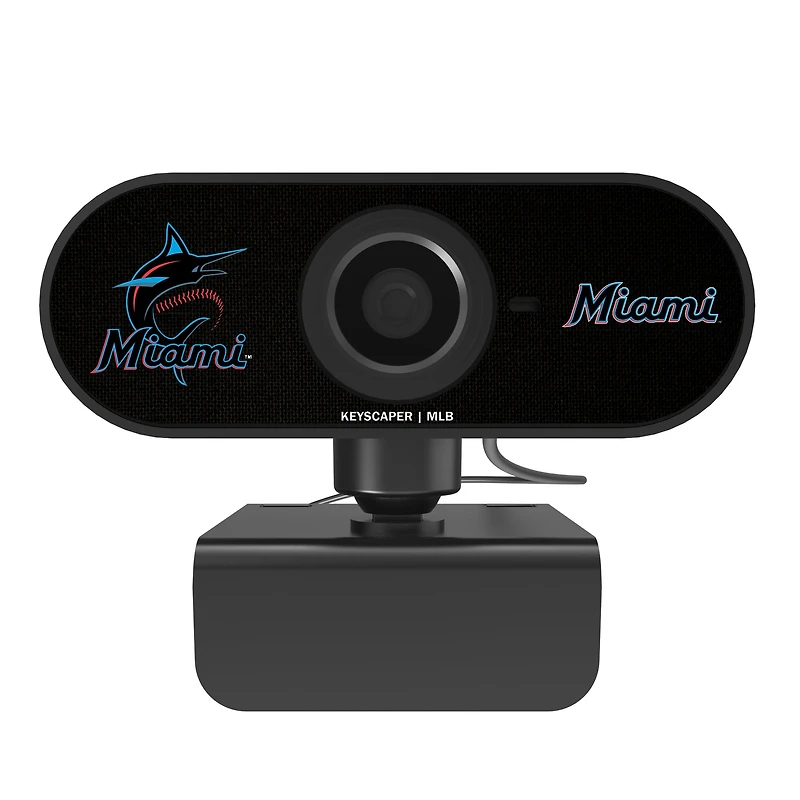 Keyscaper Miami Marlins Solid Full HD USB Webcam