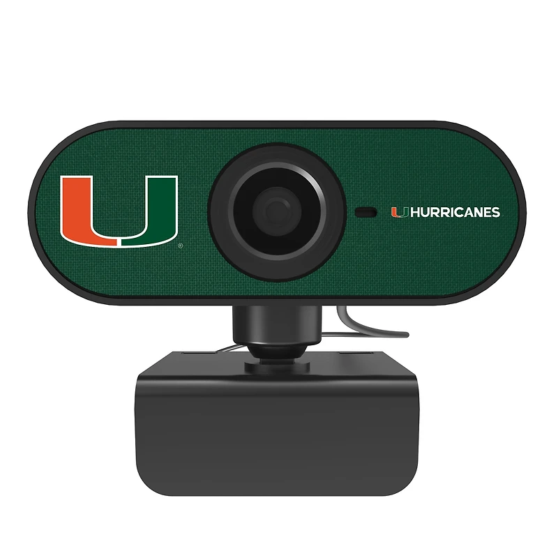 Keyscaper Miami Hurricanes Solid Full HD USB Webcam