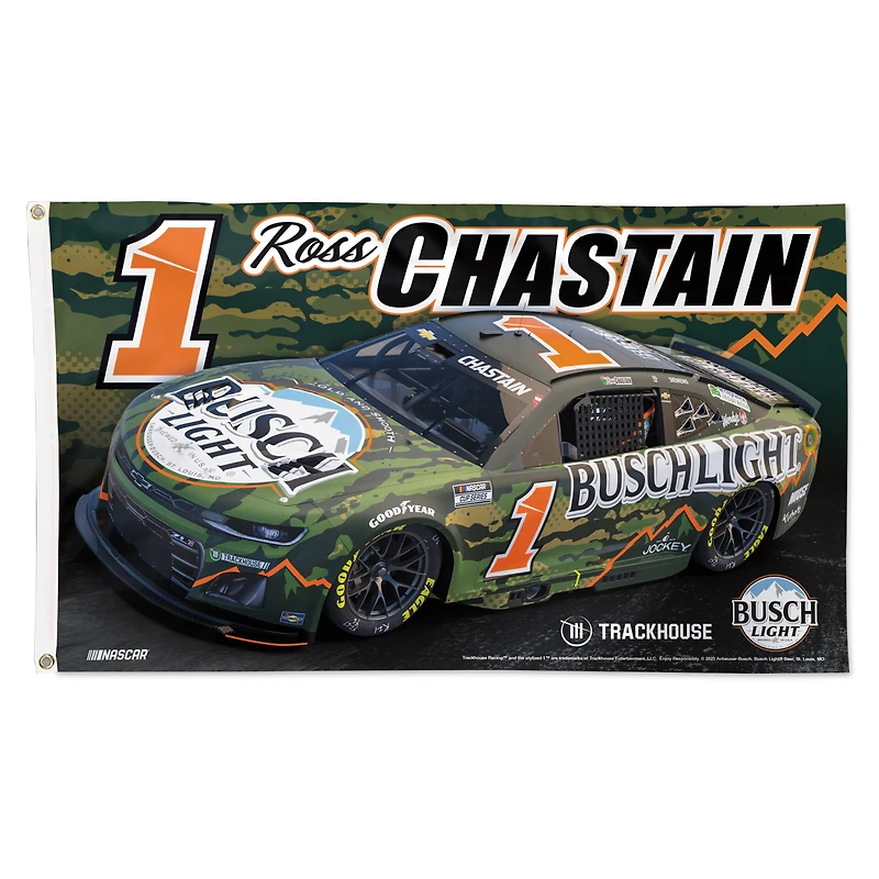 WinCraft Ross Chastain Busch Light Camo 3' x 5' One-Sided Deluxe Flag