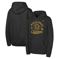 Youth Fanatics  Black Los Angeles Dodgers 2025 World Series Champions Locker Room Parade Hoodie