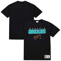 Men's Mitchell & Ness  Black Memphis Grizzlies Hardwood Classics Throw It Back Premium T-Shirt