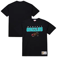 Men's Mitchell & Ness  Black Memphis Grizzlies Hardwood Classics Throw It Back Premium T-Shirt
