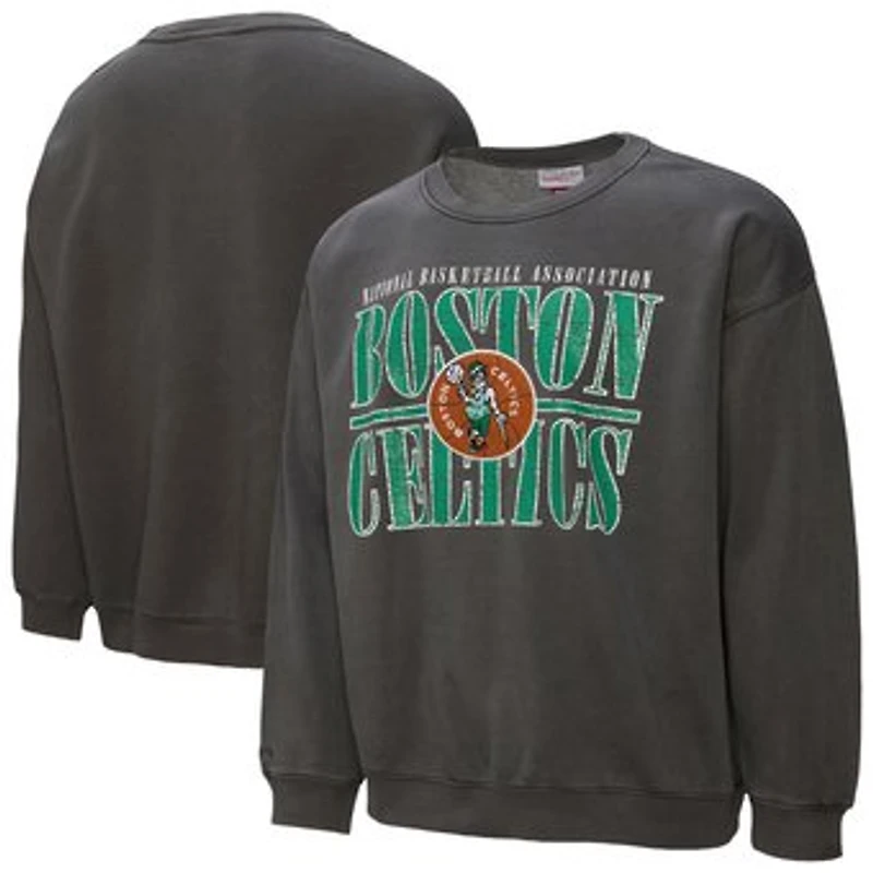 Men's Mitchell & Ness  Black Boston Celtics NBA Downtown Collection Fleece Sweatshirt