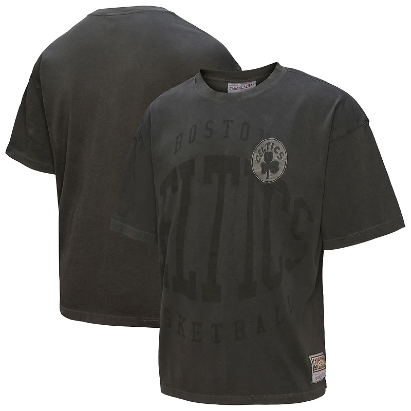 Men's Mitchell & Ness  Black Boston Celtics Downtown Collection Premium T-Shirt