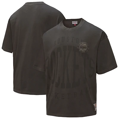 Men's Mitchell & Ness  Black Houston Rockets Downtown Collection Premium T-Shirt