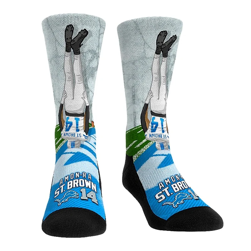 Youth Rock Em Socks Amon-Ra St. Brown Detroit Lions Player Celebration Crew Socks