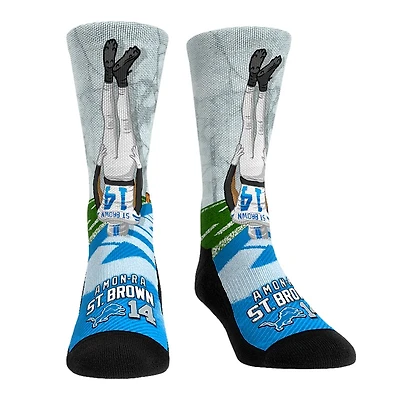 Youth Rock Em Socks Amon-Ra St. Brown Detroit Lions Player Celebration Crew Socks