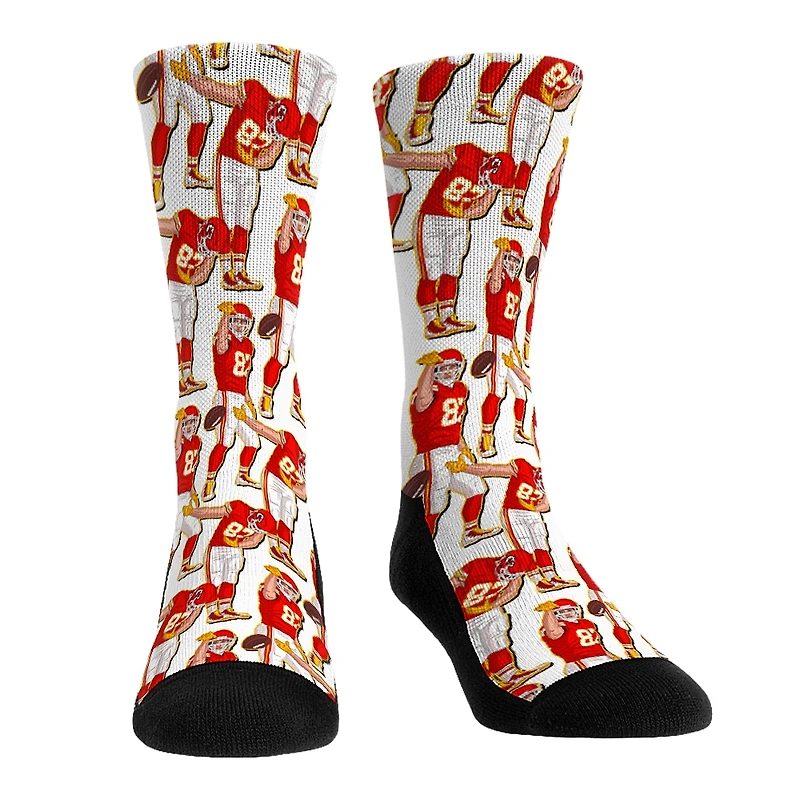 Youth Rock Em Socks Travis Kelce Kansas City Chiefs Player Celebration Crew Socks