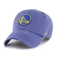 Men's '47  Royal Golden State Warriors Weathered Clean Up Adjustable Hat