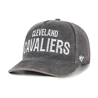 Men's '47  Charcoal Cleveland Cavaliers Reclaim Snow Wash Corduroy Adjustable Hitch Hat