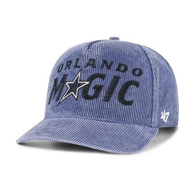 Men's '47  Blue Orlando Magic Reclaim Snow Wash Corduroy Adjustable Hitch Hat