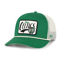 Men's '47 Kelly Green Boston Celtics Emmett Heavy Twill Trucker Hitch Adjustable Hat