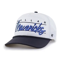 Men's '47  White Dallas Mavericks brrr° Condor Two-Tone Hitch Rope Adjustable Hat