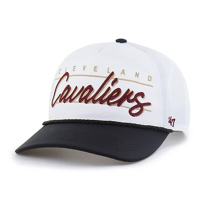 Men's '47  White Cleveland Cavaliers brrr° Condor Two-Tone Hitch Rope Adjustable Hat