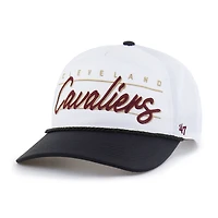 Men's '47  White Cleveland Cavaliers brrr° Condor Two-Tone Hitch Rope Adjustable Hat