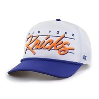 Men's '47  White New York Knicks brrr° Condor Two-Tone Hitch Rope Adjustable Hat