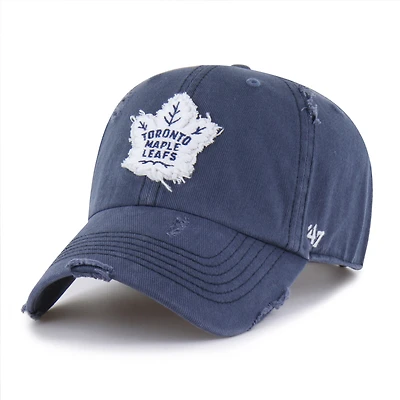 Men's '47  Navy Toronto Maple Leafs Weathered Clean Up Adjustable Hat