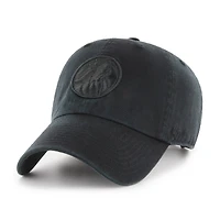 Men's '47  Minnesota Timberwolves Black on Black Clean Up Adjustable Hat