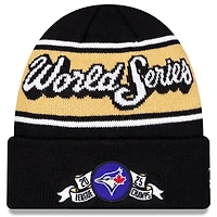 Men's New Era  Black Toronto Blue Jays 2025 American League Champions Locker Room Cuffed Knit Hat