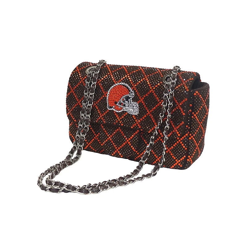 Cuce Cleveland Browns Crystal Crossbody Purse