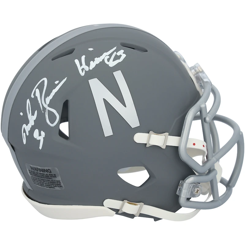 Mike Rozier Nebraska Huskers Autographed Slate Riddell Speed Mini Helmet with "83 Heisman" Inscription