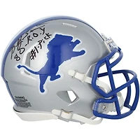 Billy Sims Detroit Lions Autographed Silver Throwback Riddell Speed Mini Helmet with "80 ROY" & "#1 Pick" Inscriptions
